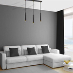 Nowoczesna lampa wisząca DANI BLACK/GOLD 3xGU10 MLP6240