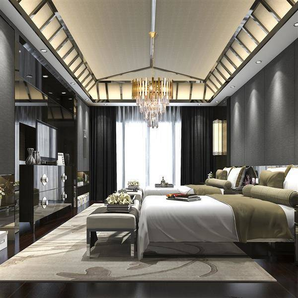 Żyrandol glamour ASPEN II GOLD ML6000