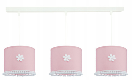 Lampa do pokoju dziewczynki różowa Pompony 3