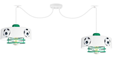 Lampa do pokoju dziecięcego z motywem piłkarskim zielona Mundial SP 2