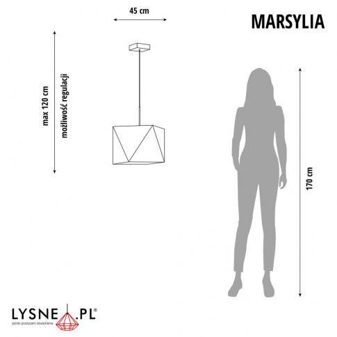 Żyrandol do pokoju chłopca niebieski Marsylia
