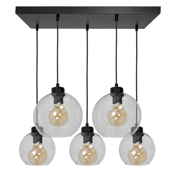 Nowoczesna lampa wisząca prostokąt SOFIA CLEAR MLP65900