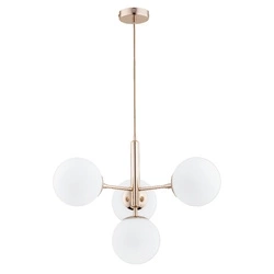 Lampa wisząca ALFA VOLDA PICOLO ZŁOTA 4xE14 50cm | 63089
