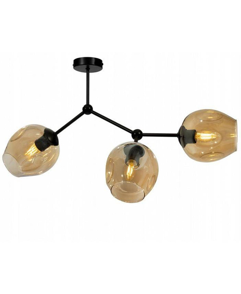 Industrialna lampa sufitowa w stylu Loft  szklane klosze 