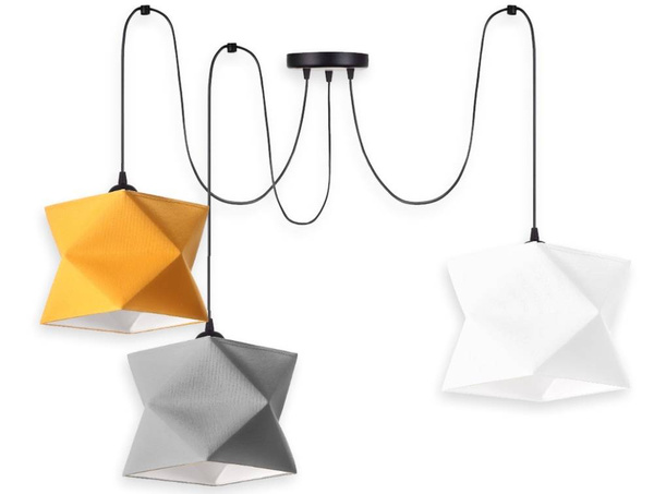 Lampa wisząca do pokoju dziecka typu pająk kolorowa Diament Spyder 3