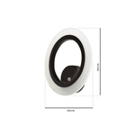 Lampa ścienna / Kinkiet okrąg LED 30cm