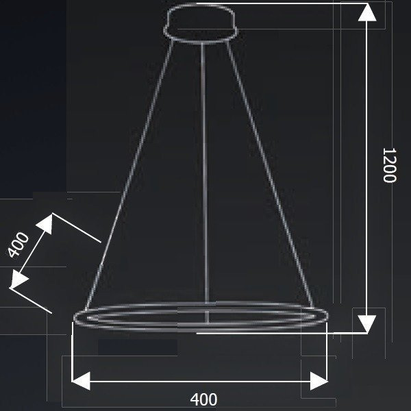 Lampa wisząca ORION WHITE LED