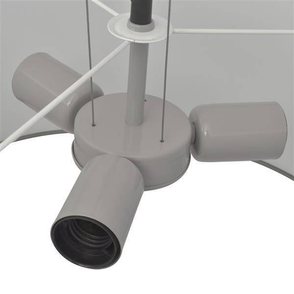 NOWOCZESNA LAMPA SUFITOWA BARI GREY 3xE27 MLP4686