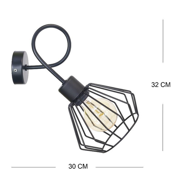 Biały kinkiet do pokoju chłopca i dziewczynki Edison Loft