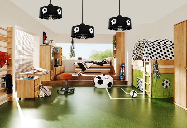Lampa dziecięca z motywem piłkarskim typu pająk Mundial SP 3