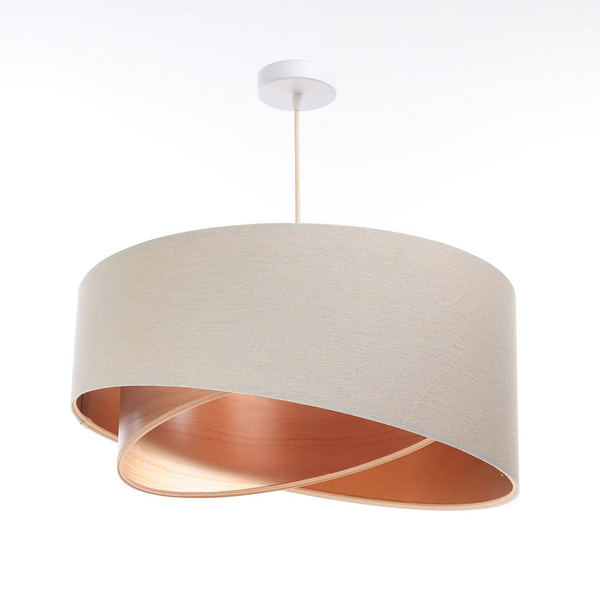 Lampa w stylu Boho asymetryczna kremowa