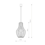 Lampa wisząca IKA I zwis A 95cm