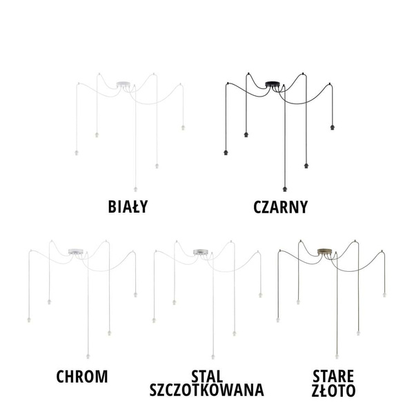 Lampa sufitowa do pokoju dziewczynki różowa Świetlisty Diamencik 5xE27