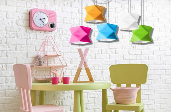 Lampa wisząca do pokoju dziecka typu pająk kolorowa Diament Spyder 5