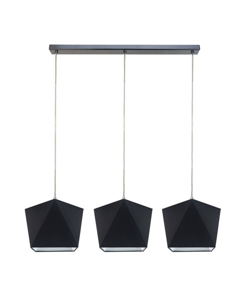 Lampa sufitowa dla dziewczynki różowe abażury regulowana Diament 3xE27 Led 