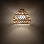 Lampa wisząca BOHO S śr. 30cm E27 | naturalne drewno/biały