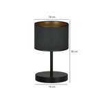 HILDE LN1 BL BLACK