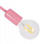 Lampa sufitowa do pokoju dziewczynki różowa Magiczny Zawijas 5xE27 Led 