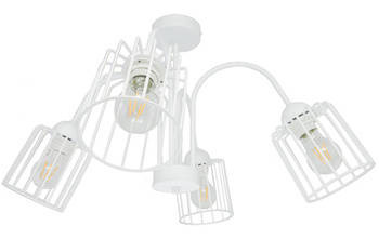 SUFITOWA LAMPA ARCANA 4 BIAŁA TUBA