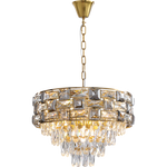 Lampa wisząca LUXURIA, złoty/transparentny, 9x40W E14, ML8895