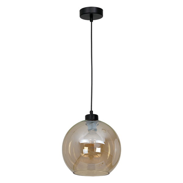 Nowoczesna lampa wisząca pojedyncza SOFIA AMBER 1xE27