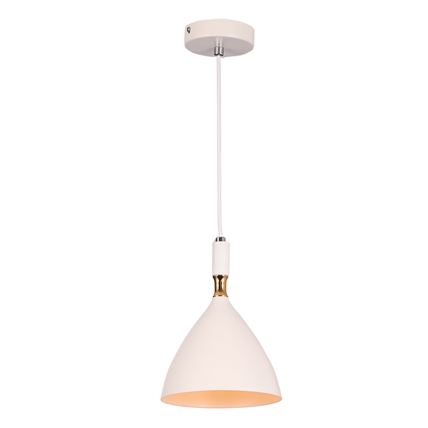 Nowoczesna lampa wisząca OTTO WHITE/GOLD 1xE27 ML6159