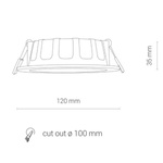 8782 Oprawa oświetl."CL KOS LED 8W, 3000K, IP44"