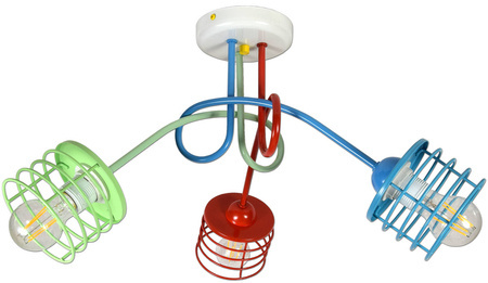 Lampa sufitowa do pokoju dziecięcego nowoczesna Edison Koszyk 3