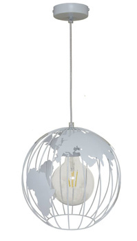 Lampa sufitowa do pokoju dziecka szara nowoczesna Globus 1XE27