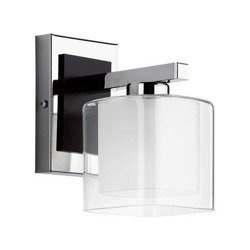 Kinkiet nowoczesny SQUARE wenge/chrom