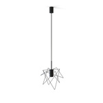 Lampa wisząca druciana zwis nowoczesna GSTAR śr. 30cm | czarny