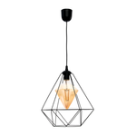 Lampa wisząca ALAMBRE BLACK 1xE27 4W żarówka w zestawie