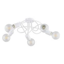 Lampa sufitowa ALFA BOSTON BIAŁA 5xE27 52cm | 63194