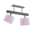 Lampa do pokoju dziewczynki różowe abażury Astir 