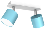 Lampa sufitowa DIXIE BLUE 2x GX53 szer. 24cm | niebieski
