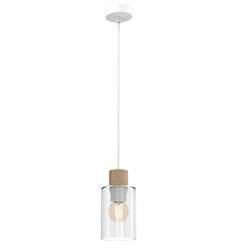 Nowoczesna lampa wisząca MADERA 1xE27 | Biała