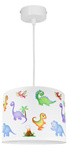 Lampa ścienna do pokoju dziecięcego na przegubie regulowana Dinozaury 1xE27