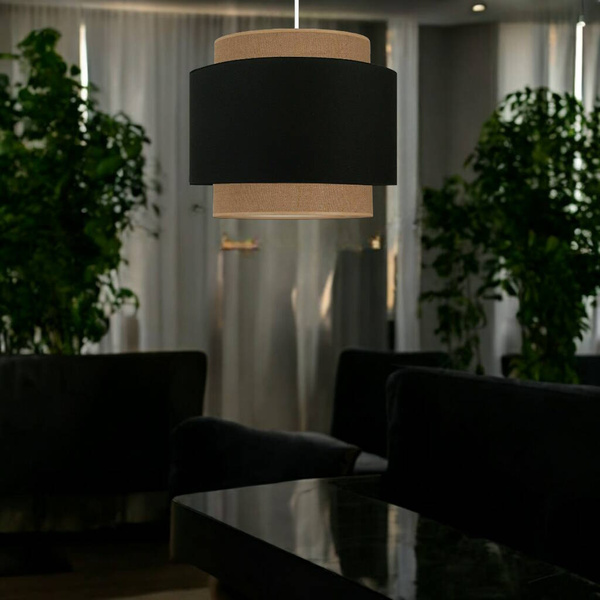 Lampa wisząca do pokoju dziecka w stylu Boho Czarna 2xE27