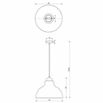 Lampa wisząca CORIN PINK 1xE27