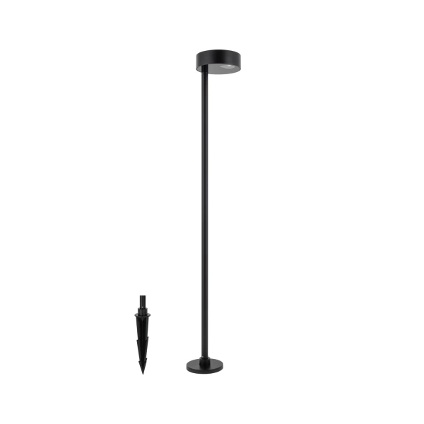 Zewnętrzna Lampa stojąca RUBY LED 7W 3000K 400lm wys.100cm szer.podst.10cm IP54 | Czarny 11542