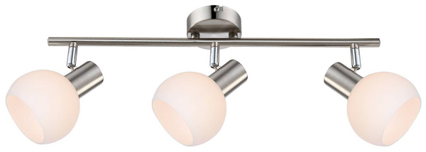 LAMPA ŚCIENNA  CANDELLUX MAURO 93-61607 LISTWA  E14 LED RGB SATYNA NIKIEL Z PILOTEM