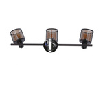 Lampa sufitowa kawowe złoto klosz bursztyn 3xE14 Canabera Candellux 93-82541