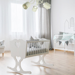 Lampa sufitowa do pokoju dziecka beżowa w serca 3xE27 Loft