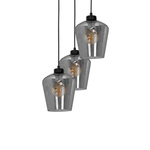 Nowoczesna lampa wisząca koło SANTIAGO SMOKED MLP6612