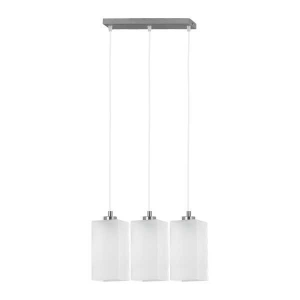 Lampa wisząca listwa ICE chrom/biały szer. 48cm