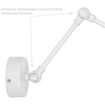 Lampa ścienna do pokoju dziecka z motywem misia na przegubie regulowana Teddy 1xE27