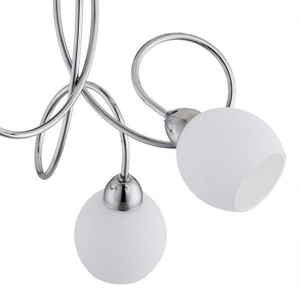 Lampa sufitowa FLORIDA III chrom/biały śr. 45cm
