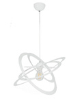 Lampa sufitowa jednopunktowa dziecięca biała nowoczesna Sferis 