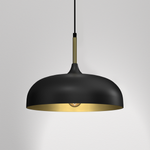 Lampa wisząca LINCOLN, MLP8030, 35 cm, czarny/złoty, 1x60W E27 