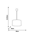 Lampa wisząca UNICORN 1xE27 MLP4941